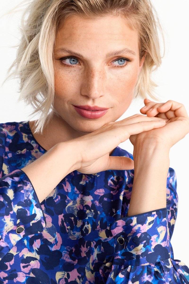 Eich & Royal Blaues Midikleid Mit Leo-Print