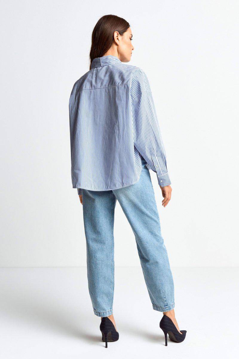 Eich & Royal Bluse Mit Bindekragen