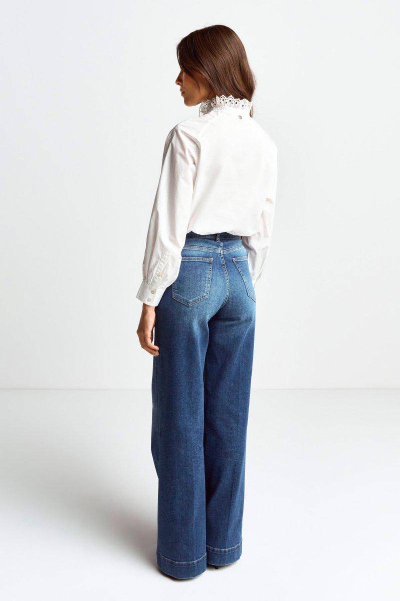 Eich & Royal Bluse Mit Rüschenkragen