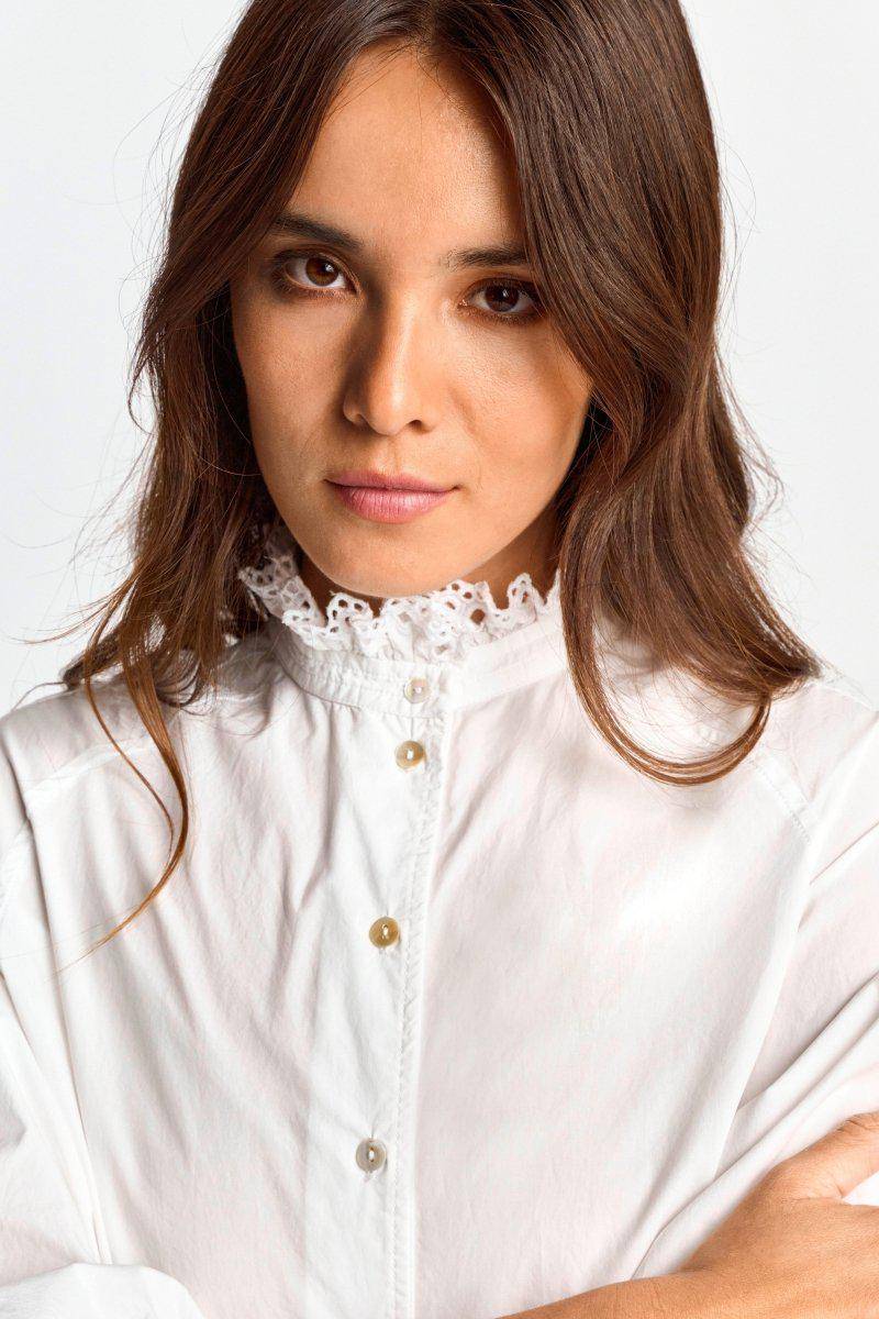 Eich & Royal Bluse Mit Rüschenkragen