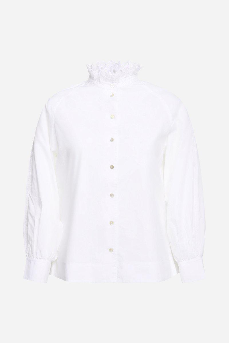 Eich & Royal Bluse Mit Rüschenkragen