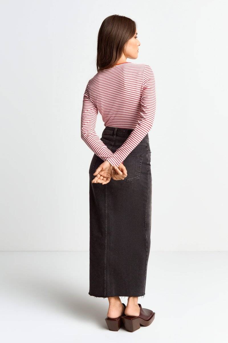 Eich & Royal Bodycon-Longsleeve Mit Streifen