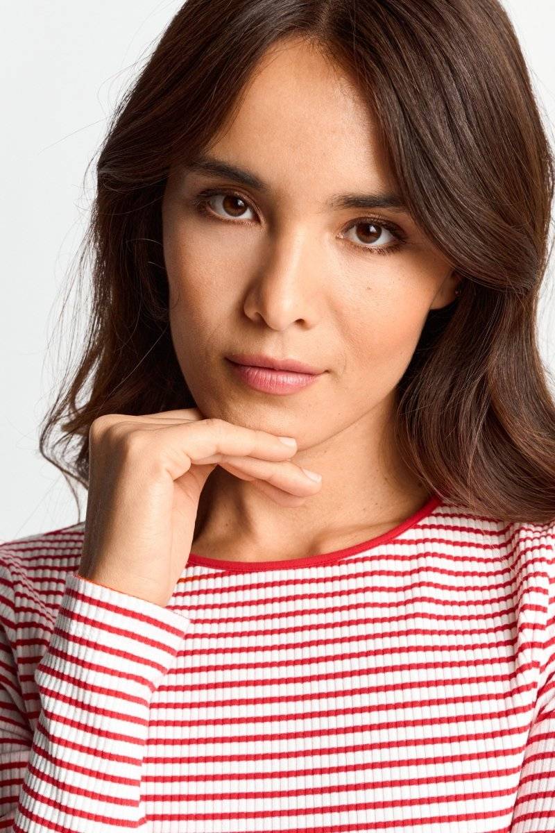 Eich & Royal Bodycon-Longsleeve Mit Streifen