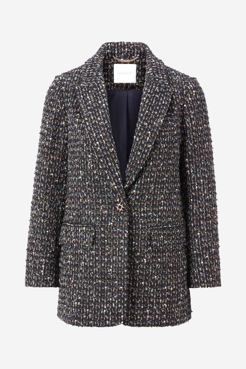 Eich & Royal Bouclé-Blazer Mit Statement-Knopf
