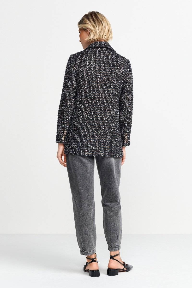 Eich & Royal Bouclé-Blazer Mit Statement-Knopf