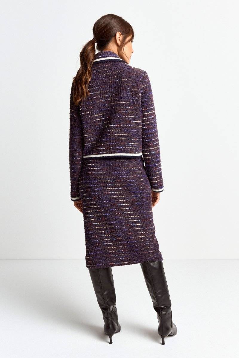 Eich & Royal Bouclé-Jacke Mit Bubikragen