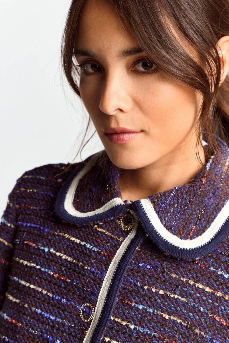 Eich & Royal Bouclé-Jacke Mit Bubikragen