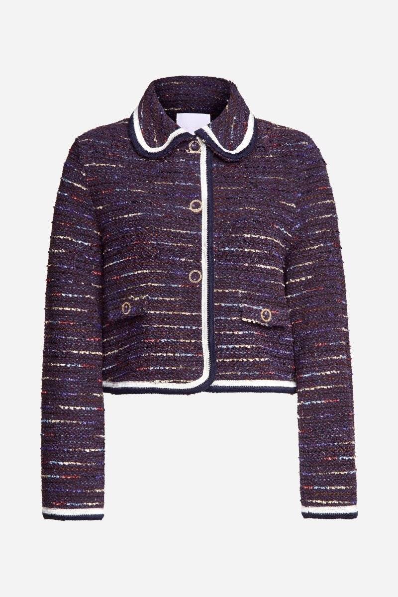 Eich & Royal Bouclé-Jacke Mit Bubikragen