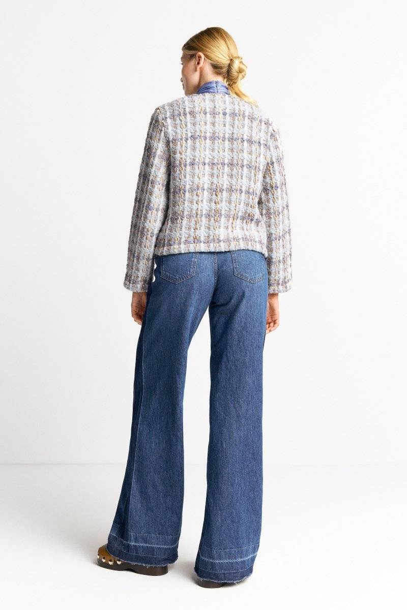 Eich & Royal Bouclé-Jacke Mit Rundhalsausschnitt