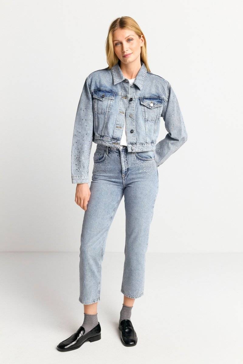 Eich & Royal Denim-Jacke Mit Strassdetails
