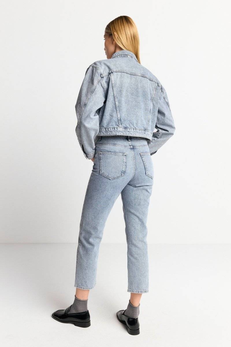 Eich & Royal Denim-Jacke Mit Strassdetails