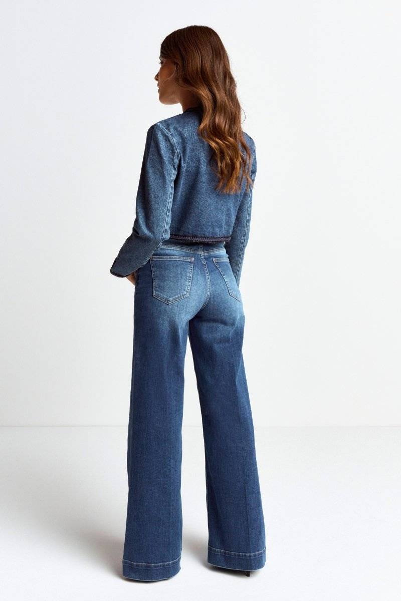 Eich & Royal Denim-Jacke Mit Zierborten