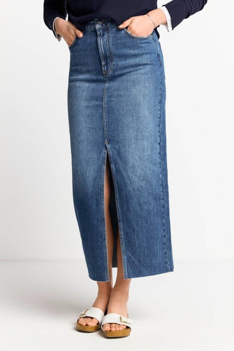 Eich & Royal Denim-Rock In Figurnahem Schnitt