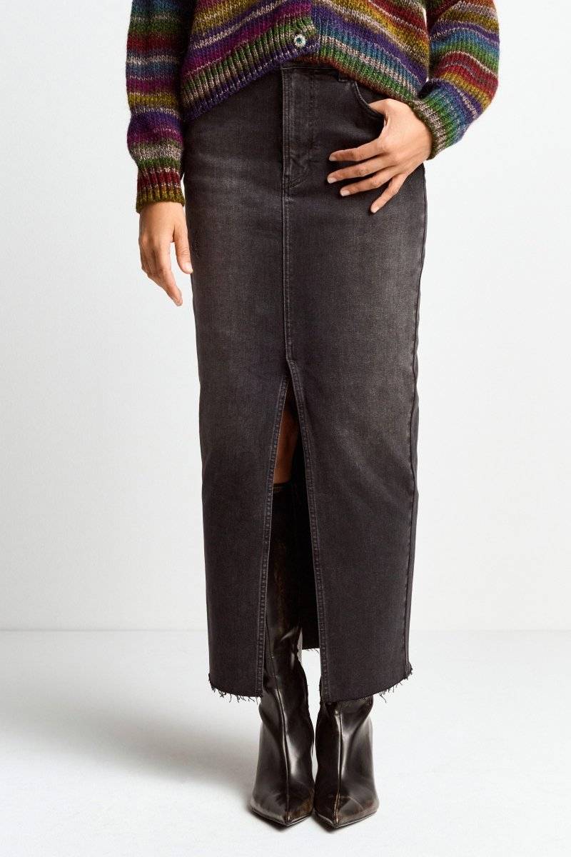 Eich & Royal Denim-Rock Mit Schlitz