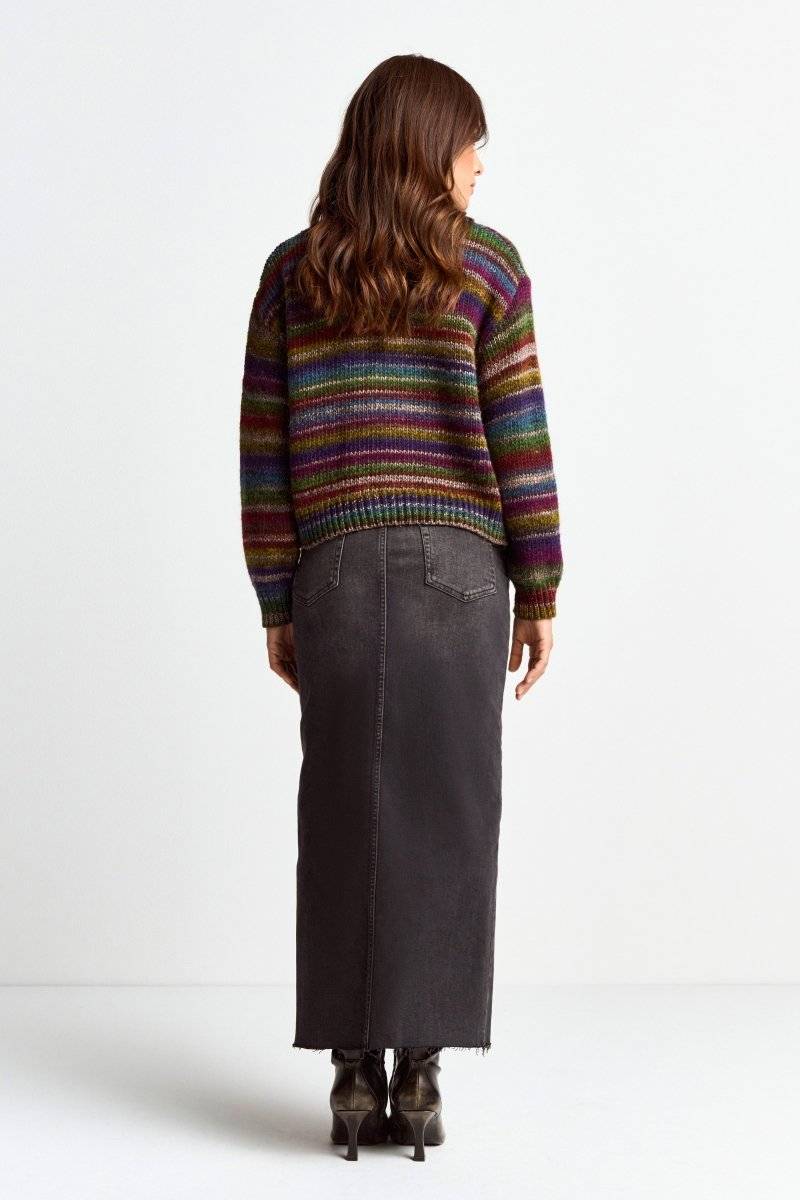 Eich & Royal Denim-Rock Mit Schlitz