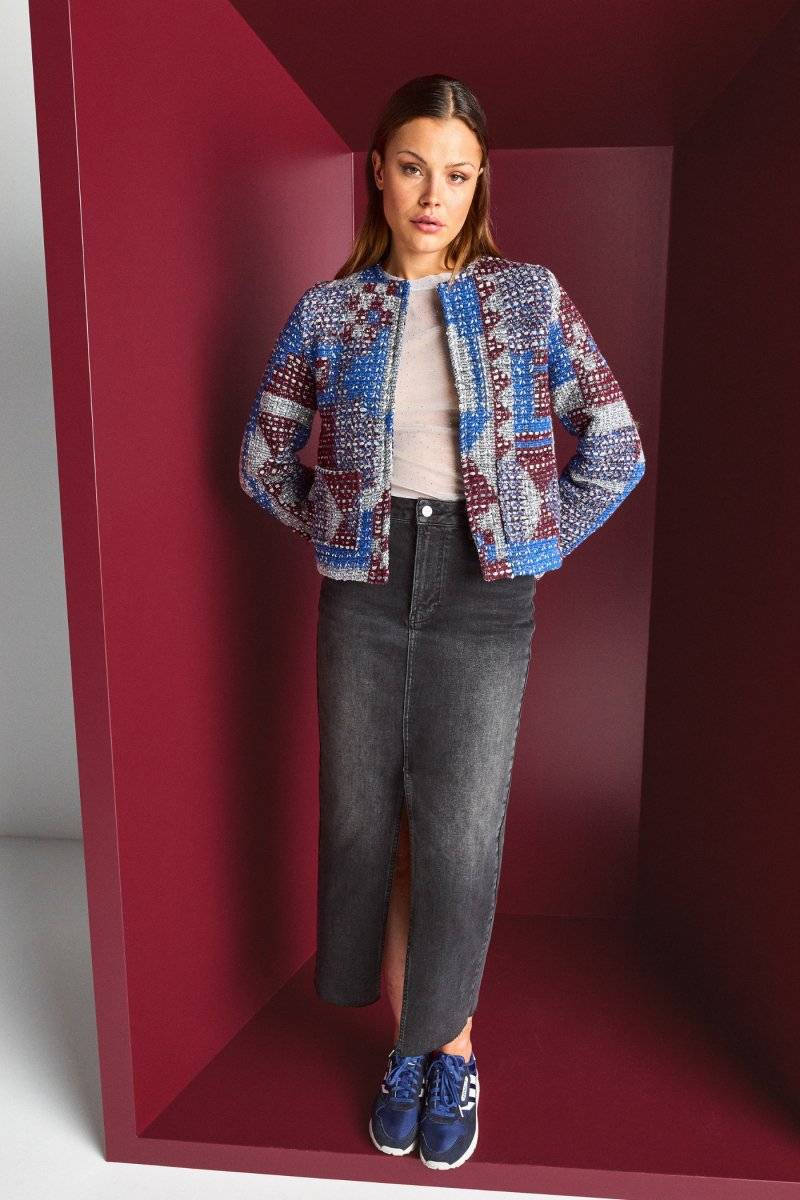 Eich & Royal Denim-Rock Mit Schlitz