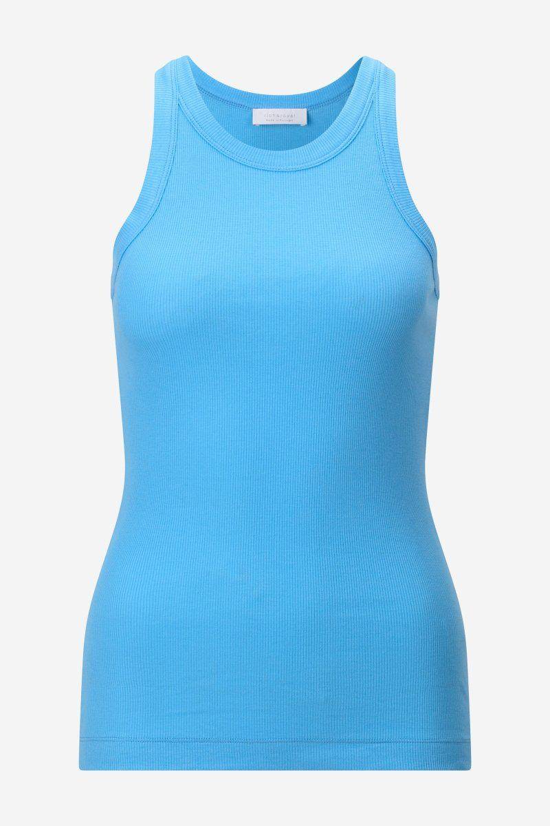 Eich & Royal Figurbetontes Rib-Top In Cruise Blue