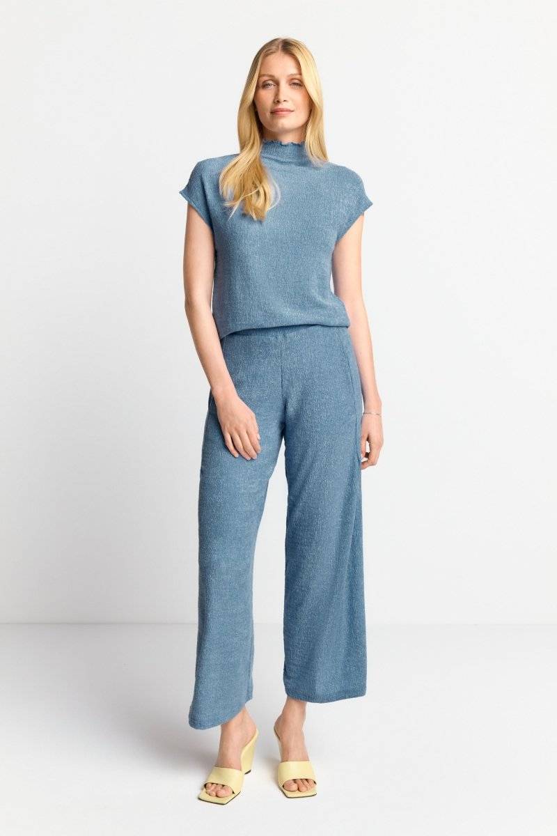 Eich & Royal Figurbetontes Top In Crinkle-Optik