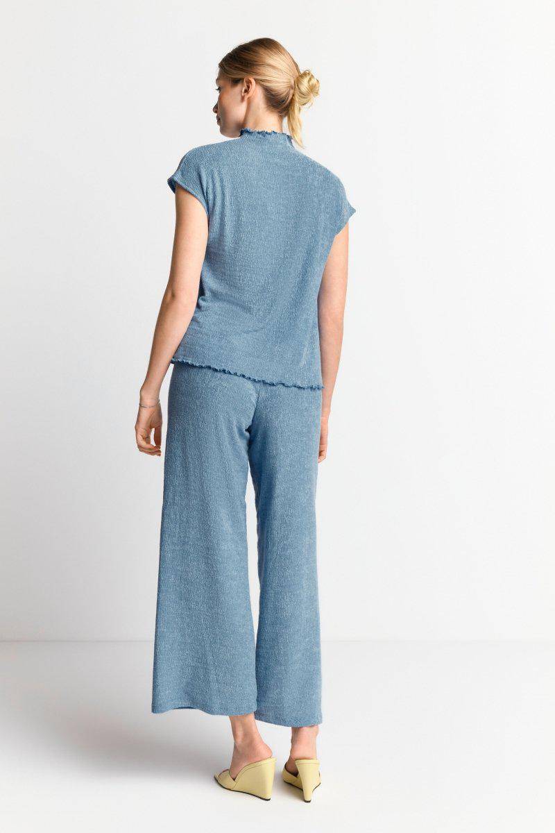 Eich & Royal Figurbetontes Top In Crinkle-Optik