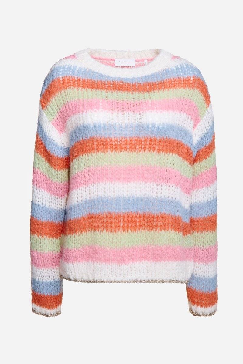 Eich & Royal Gestreifter Grobstrickpullover