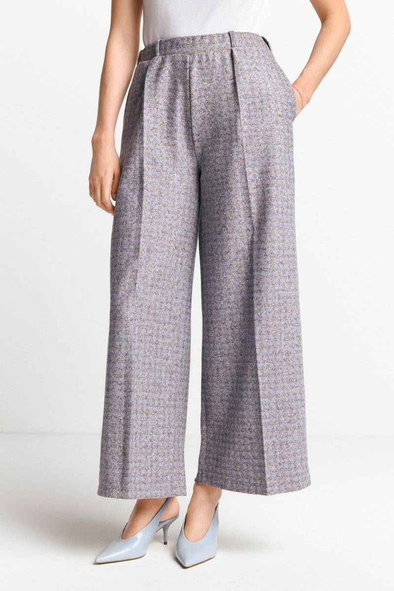 Eich & Royal Karierte Culotte Aus Wollmix