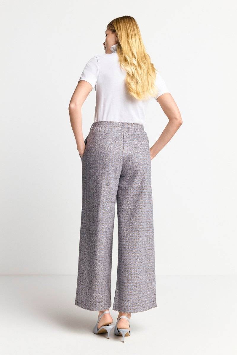 Eich & Royal Karierte Culotte Aus Wollmix