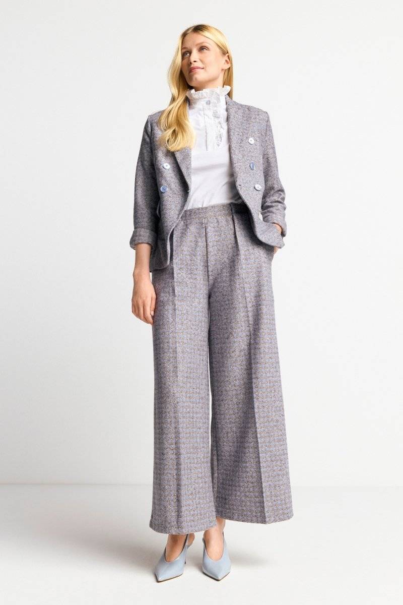 Eich & Royal Karierte Culotte Aus Wollmix