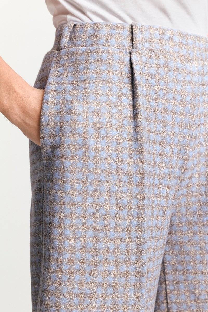 Eich & Royal Karierte Culotte Aus Wollmix
