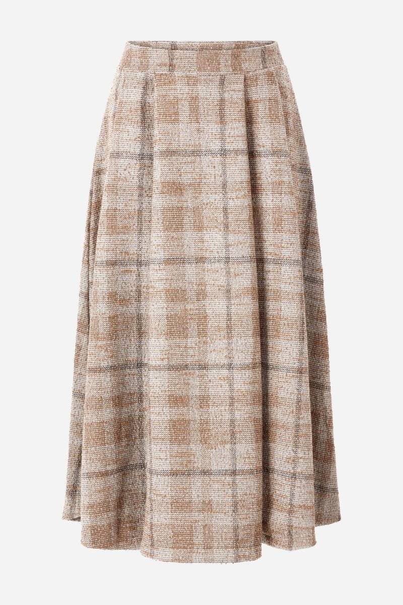 Eich & Royal Karierter High-Waist-Midirock