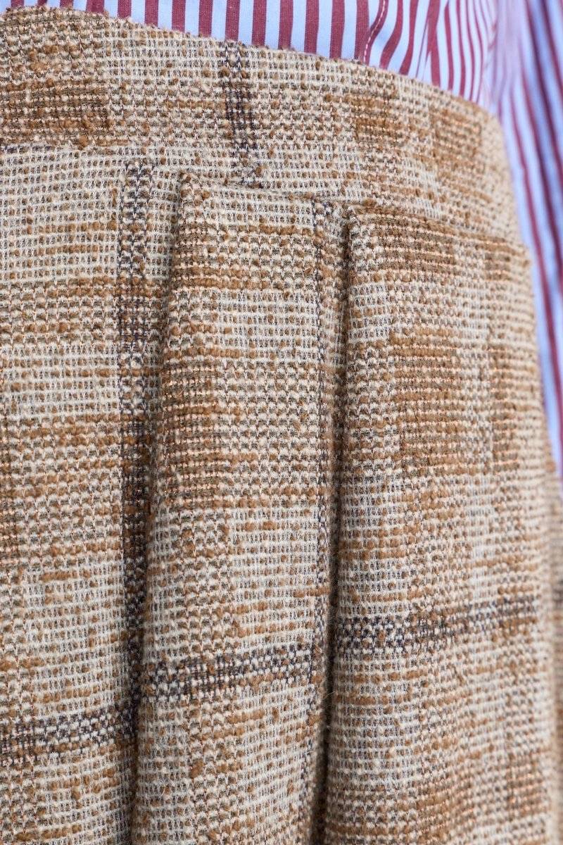 Eich & Royal Karierter High-Waist-Midirock