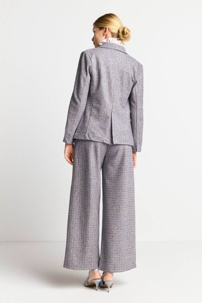 Eich & Royal Karierter Wollblazer Mit Reverskragen