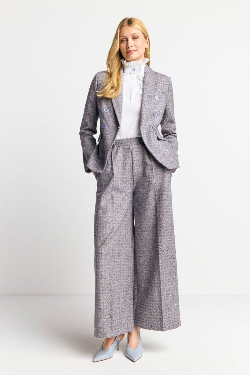 Eich & Royal Karierter Wollblazer Mit Reverskragen