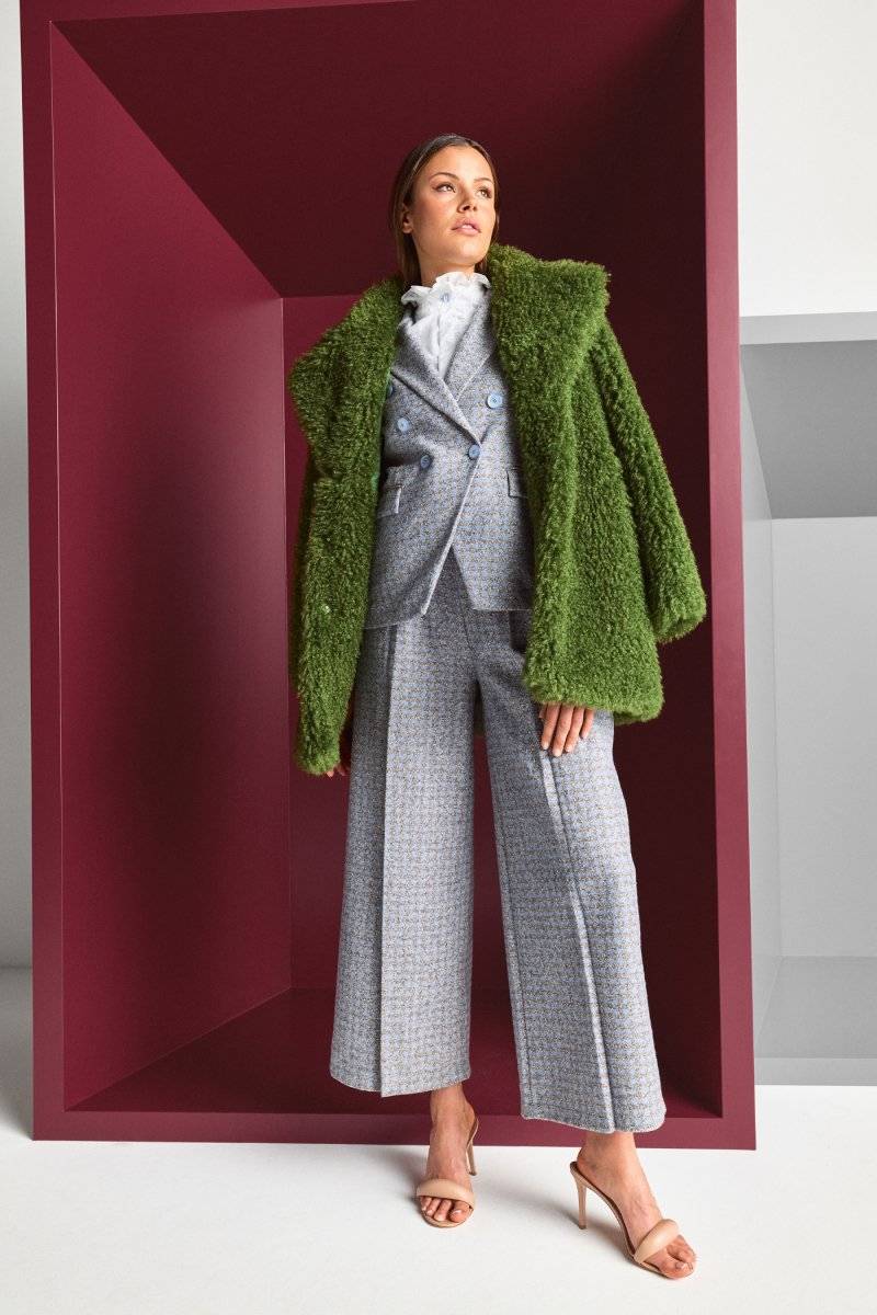 Eich & Royal Karierter Wollblazer Mit Reverskragen