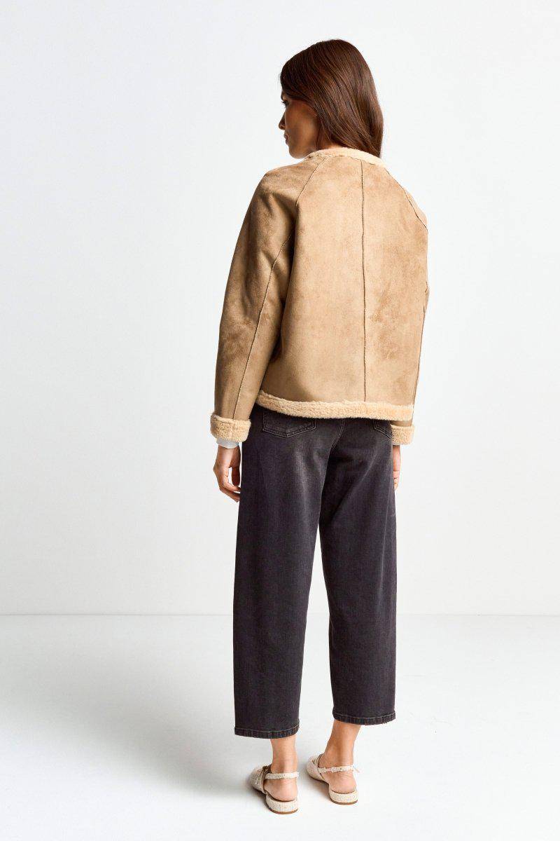 Eich & Royal Kurze Jacke In Wildlederoptik