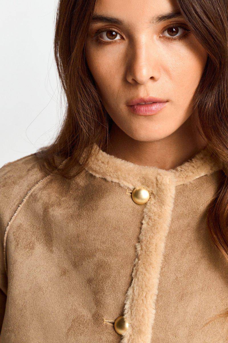 Eich & Royal Kurze Jacke In Wildlederoptik