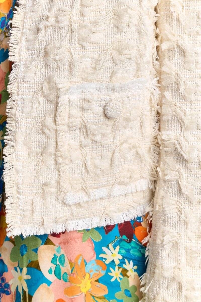 Eich & Royal Kurze Jacke Mit Fransiger Struktur