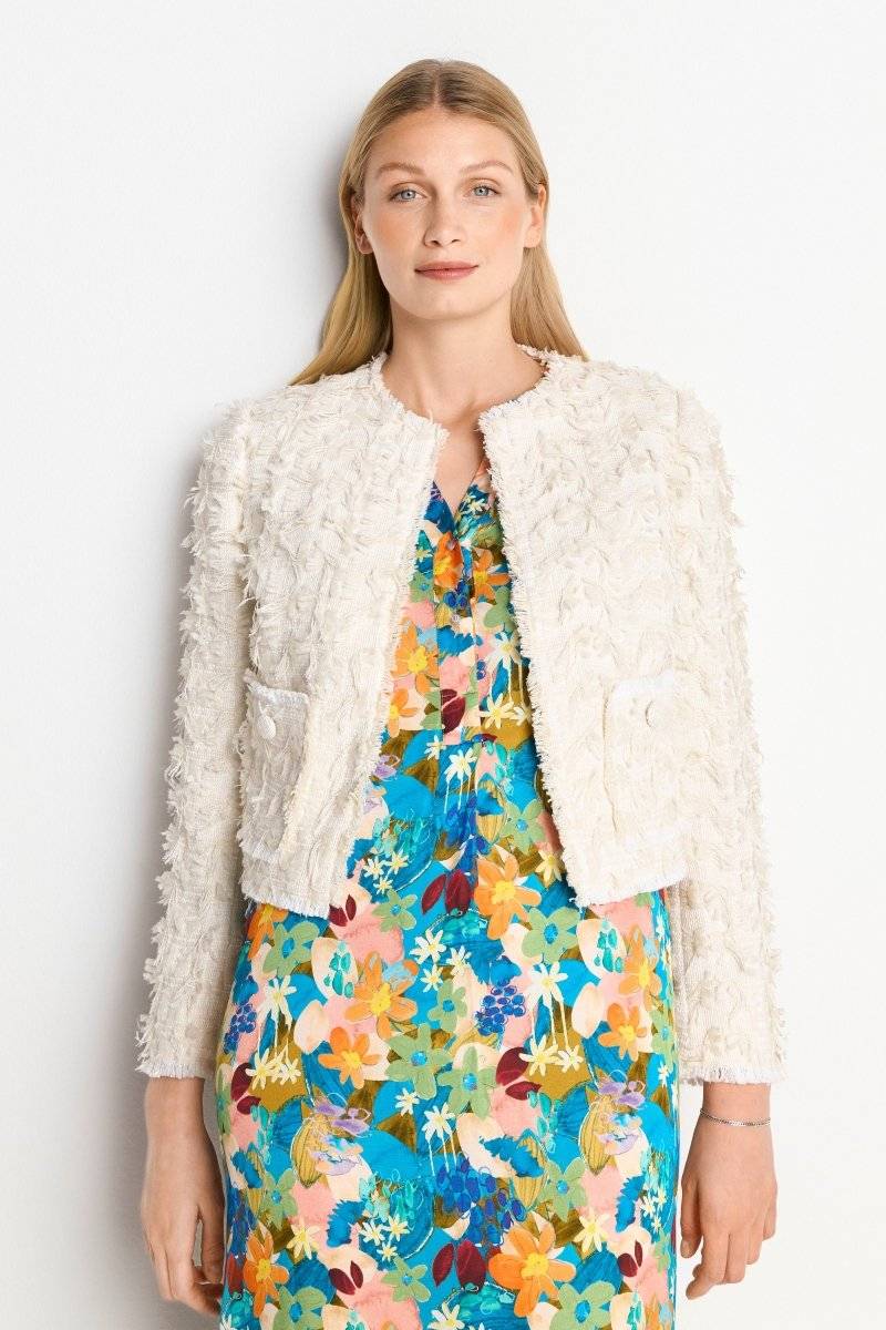 Eich & Royal Kurze Jacke Mit Fransiger Struktur