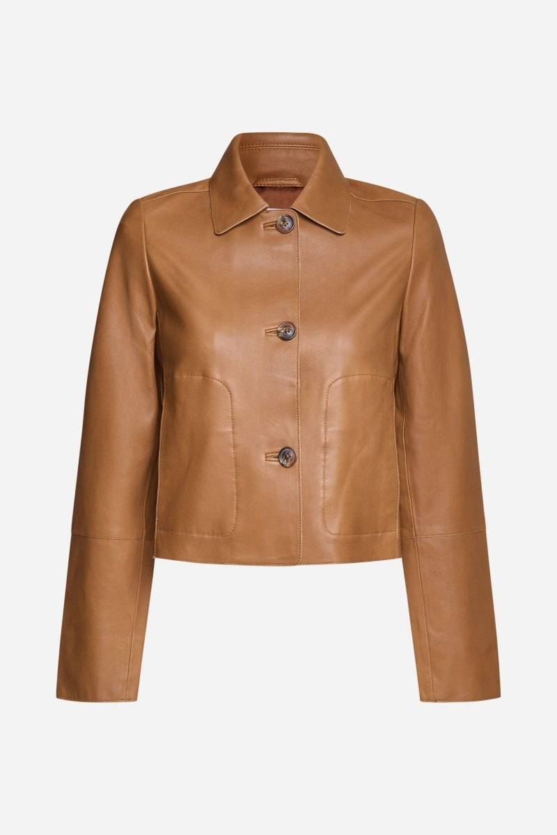 Eich & Royal Kurze Lederjacke Mit Kragen