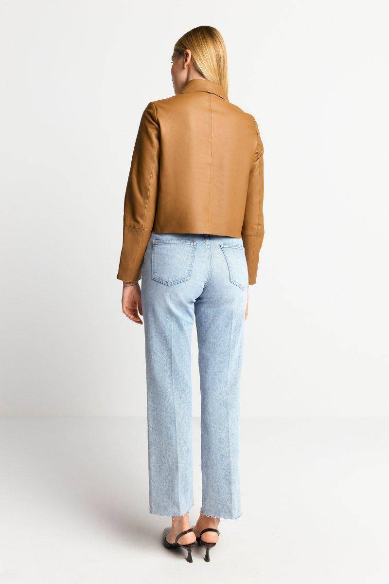 Eich & Royal Kurze Lederjacke Mit Kragen