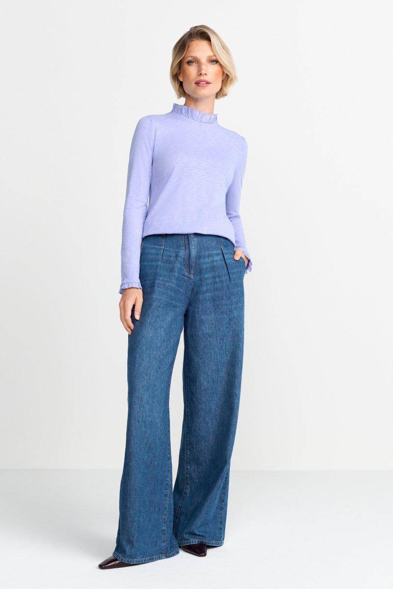 Eich & Royal Longsleeve Mit Frill-Kragen