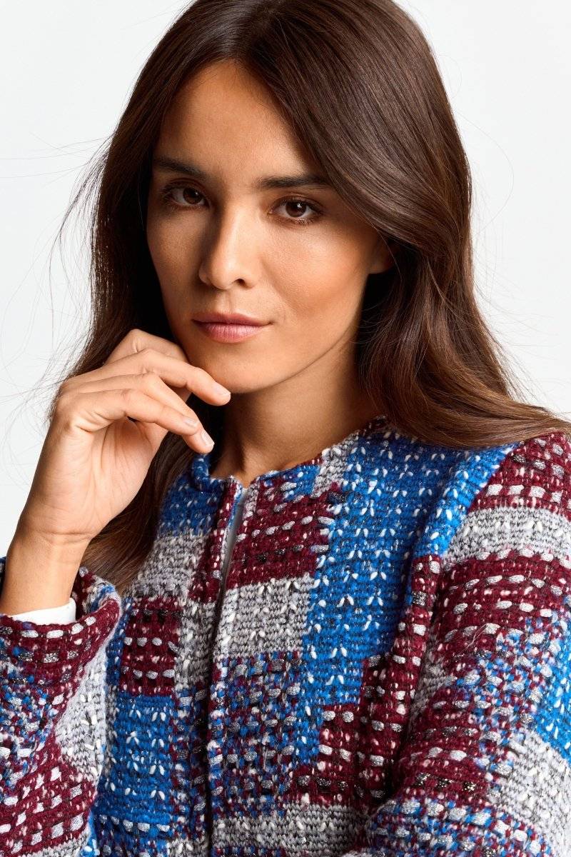 Eich & Royal Mehrfarbige Bouclé-Jacke