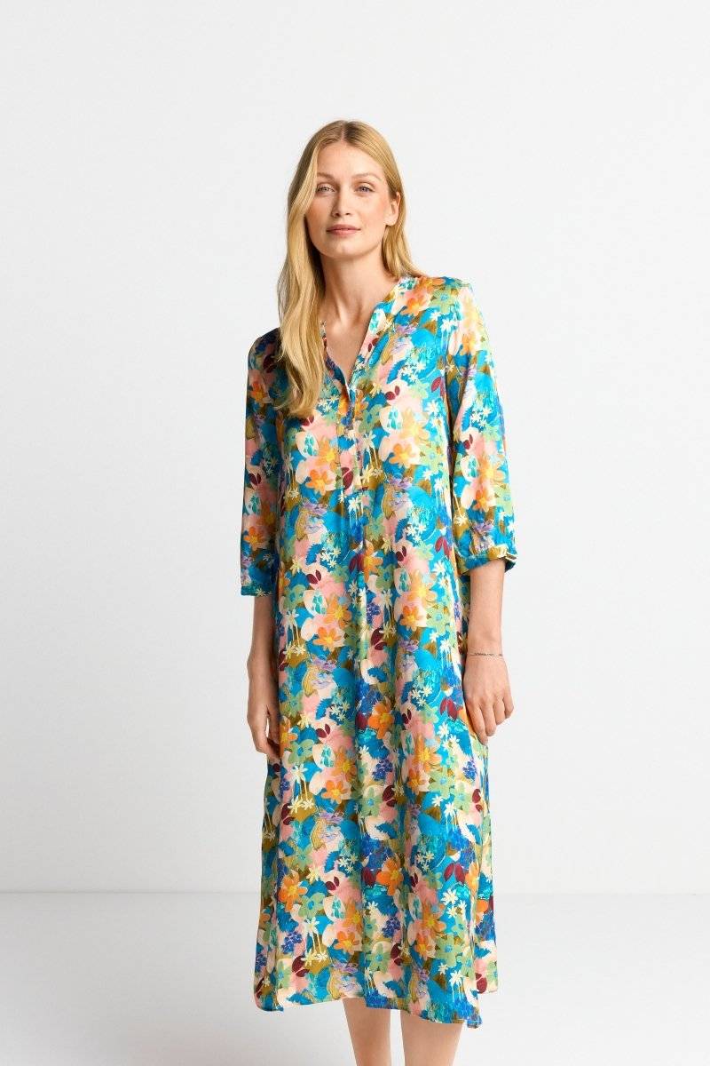 Eich & Royal Midikleid Mit Buntem Blumenprint
