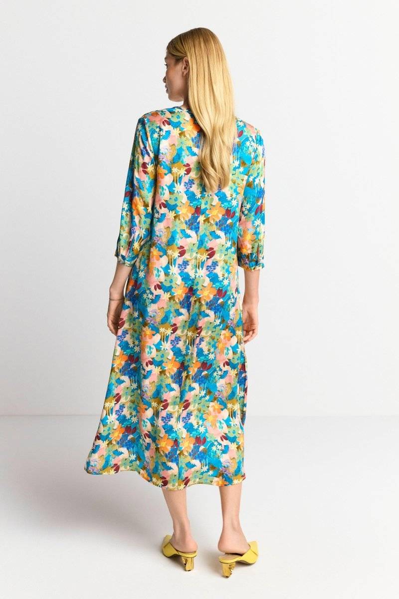 Eich & Royal Midikleid Mit Buntem Blumenprint
