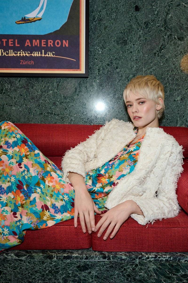 Eich & Royal Midikleid Mit Buntem Blumenprint