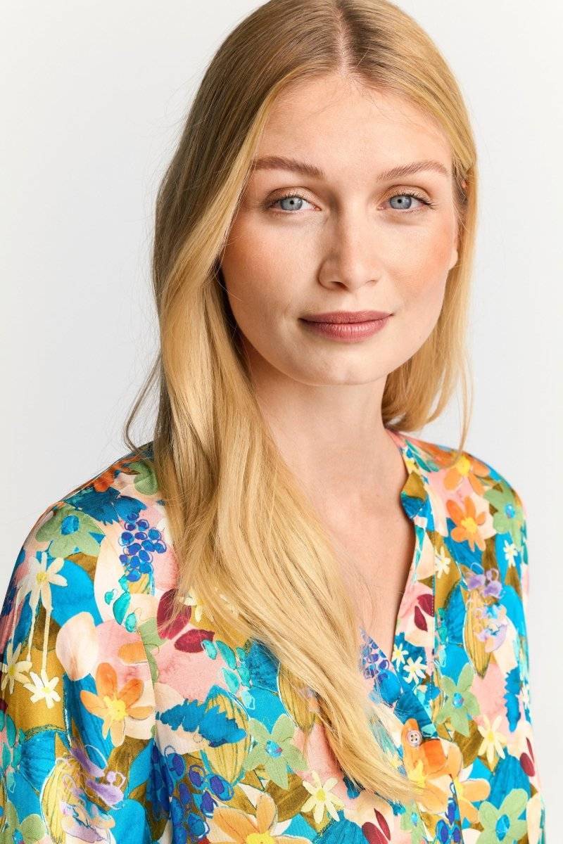 Eich & Royal Midikleid Mit Buntem Blumenprint