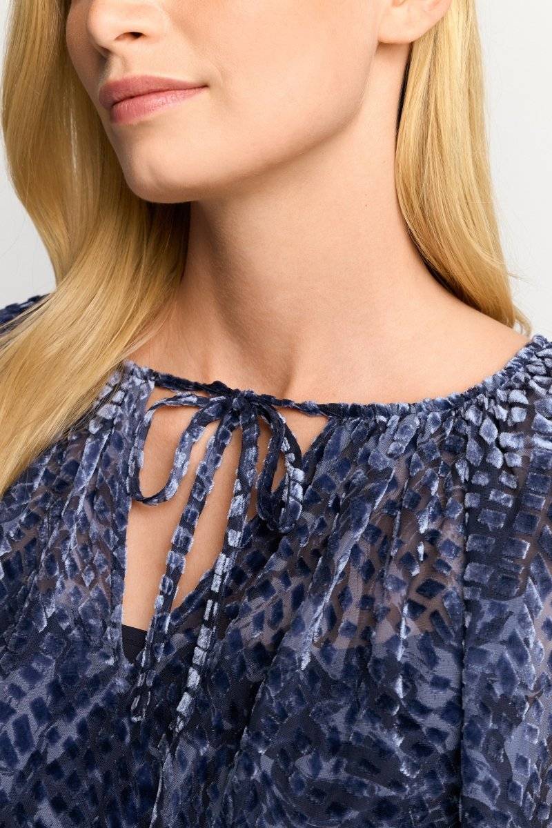 Eich & Royal Mini-Blusenkleid Aus Samt