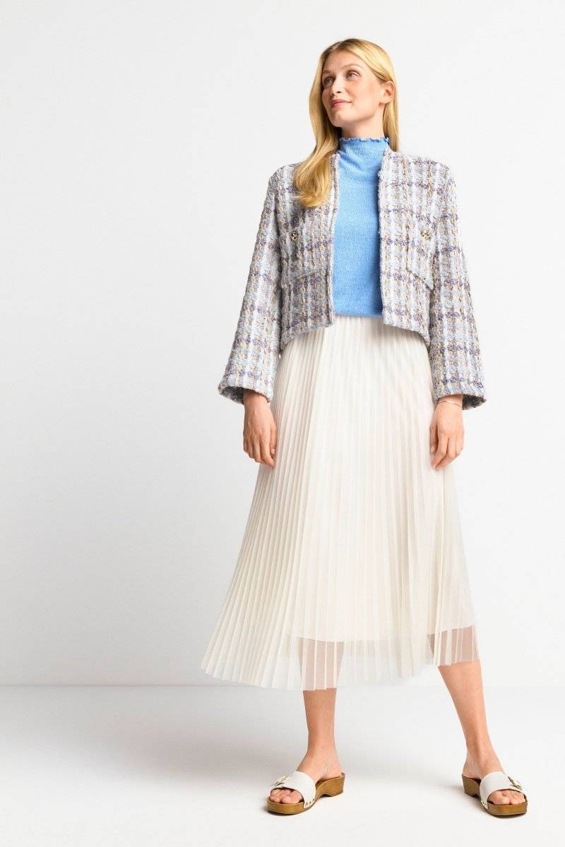 Eich & Royal Plisseerock mit elastischem Bund