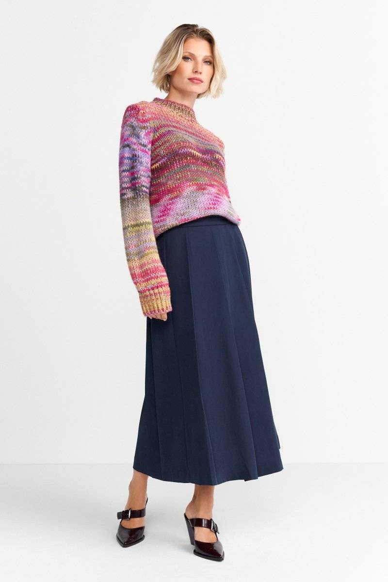 Eich & Royal Pullover Aus Buntem Melange-Strick