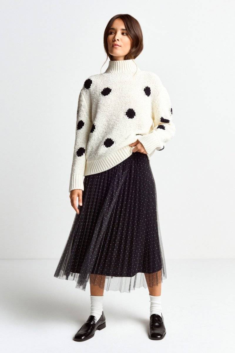 Eich & Royal Pullover Mit Blauen Polka Dots
