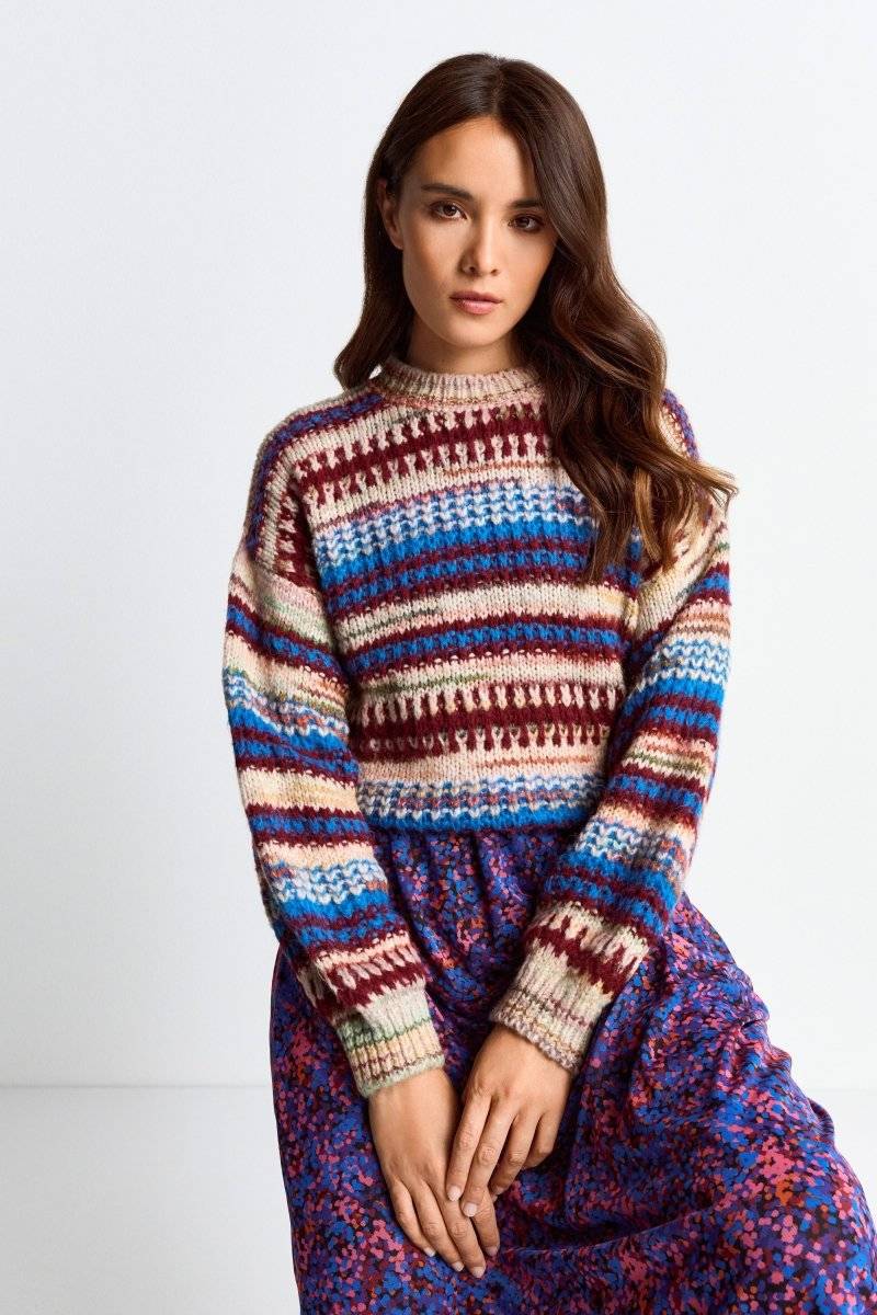 Eich & Royal Pullover Mit Bunten Streifen